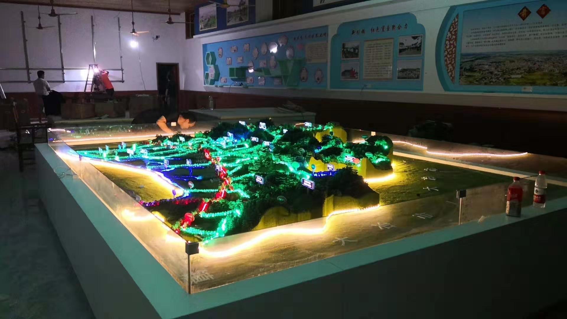 鄂州市太和鎮鄉村振興規劃展示沙盤(pán)
