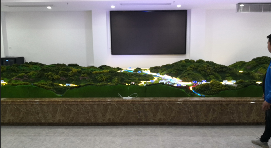 恩施來(lái)鳳農園展示沙盤(pán)